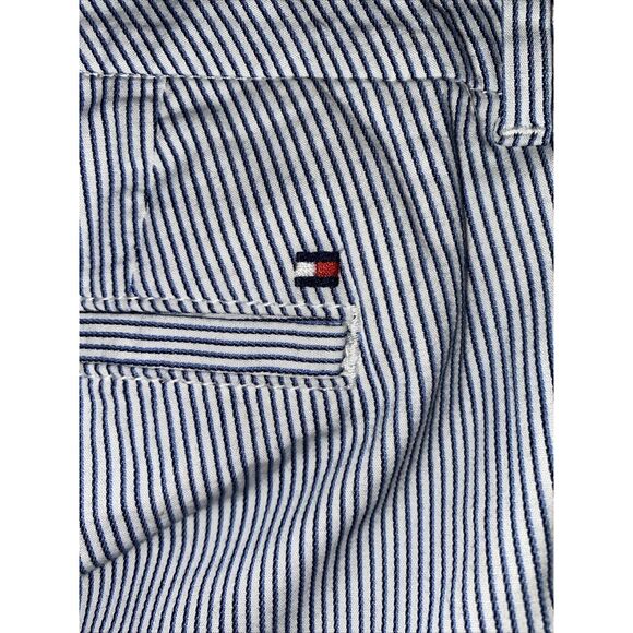 Tommy Hilfiger Women’s Size 12 Navy White‎ Stripe Stretch Slim Ankle Pants - Picture 5 of 6
